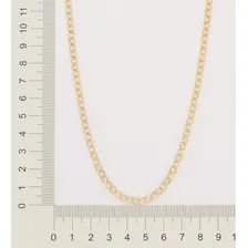 Colar Rommanel Banhado Ouro 18k Elo Cadeado Oval 532338 Foto mini  3