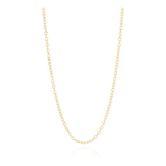 Colar Rommanel Banhado Ouro 18k Elo Cadeado Oval 532338 Foto 1
