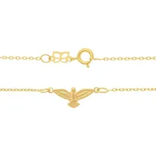 Colar Rommanel Banhado Ouro 18k Religioso Pomba Divina Lindo Cor Dourado Foto mini 3