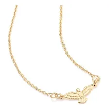 Colar Rommanel Banhado Ouro 18k Religioso Pomba Divina Lindo Cor Dourado Foto mini 1