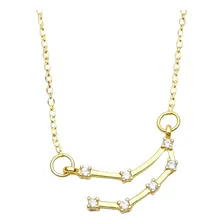Colar Signos 45cm De Ouro 18k Constelação Cravejada Banhada Foto mini 1