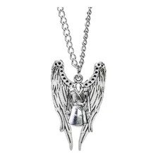 Colar Supernatural Castiel Pentagrama Asas Anjo Sal Grosso Cor Sobrenatural Castiel Casaco Sobretudo Foto mini 1