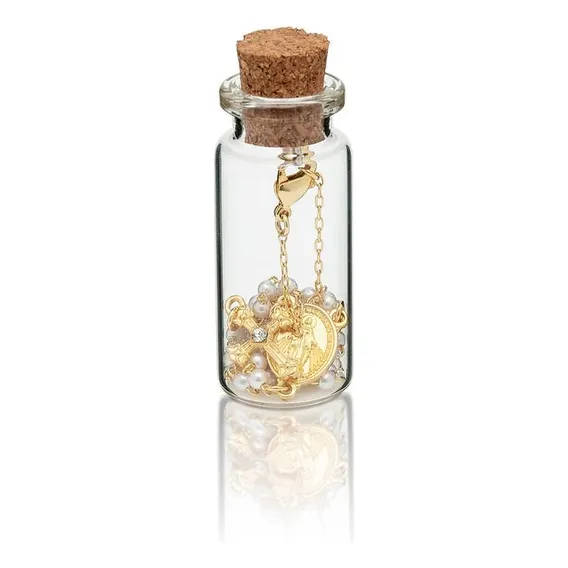 Colar Terço Pérola 3mm Dourado Foto 1