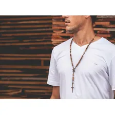 Colar Terço São Miguel Espada Triângulo Cordão Foto mini  3