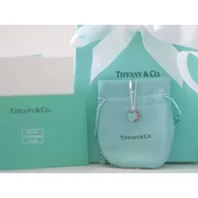 Colar Tiffany Coração Duplo Double Heart Blue Mini Foto mini 4