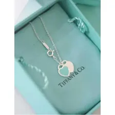 Colar Tiffany Coração Duplo Double Heart Blue Mini Foto mini 3