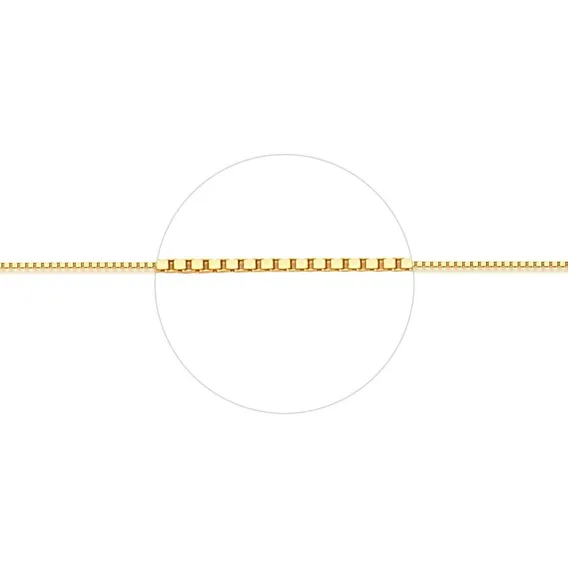 Colar Veneziana Feminina Em Ouro 18k-750 40cm Cor Amarelo Foto 1