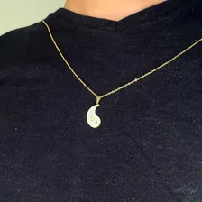 Colar Yin Yang Folheado A Ouro Foto mini 4