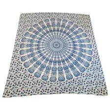 Colcha Casal Indiana Mandala 2,30x2,10 Queen Cor Branco Foto  mini 1