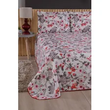Colcha Cobre Leito Bárbara Casal King 3 Peças Bordada Tabaco Cor Valentina Foto mini 2