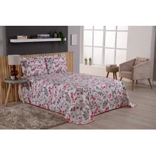 Colcha Cobre Leito Bárbara Casal King 3 Peças Bordada Tabaco Cor Valentina Foto mini 1
