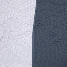 Colcha Cobre Leito Dupla Face Cama Solteiro Matelado Elegant Cor Cobre Leito Solteiro Azul Foto mini  2