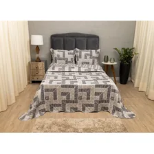 Colcha Cobre Leito Matelado Boutis Estampado Queen 3 Pe莽as Cor Cobre Leito Queen / M么naco Colchas Cobre Leito Estampado Foto mini 4
