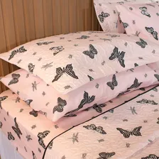 Colcha Cobre Leito Matelado Estampado Casal Padrão 3 Peças Foto mini 3