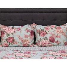 Colcha De Casal Cobre Leito Cocha De Cama Matelado 3 Peças Cor Colcha Dupla Face Peônia Colcha Cobre Leito Estampado Foto mini 4
