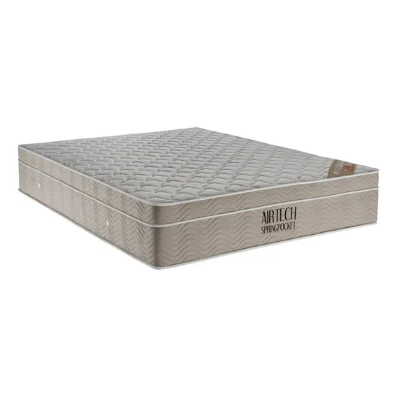 Colchão Airtech Spring Pocket Casal Ortobom 138x188x35cm Foto 1