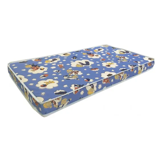 Colchão De Berço Chiqueirinho 70x100x10 Cor Azul Foto 1