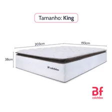 Colchão de molas ensacadas + espuma max flowing BF Colchões Premium Premium Sleep King Foto mini  3