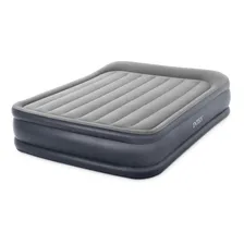 Colchão Inflável Casal Dura Beam Raised Bomba Elétrica 110v Intex Foto mini 4