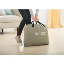 Colchão Inflável Casal Queen C Bomba Elét Embutida 110v Intex Foto mini 4