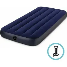 Colchão Inflável De Solteiro Para Camping Com Inflador Intex Foto  mini 1