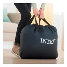 Colchão Inflável Queen Dura Beam Intex C/ Cabeceira 272kg Cor Cinza 220v Foto mini 2