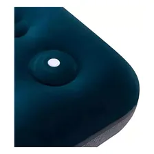 Colchao Inflavel Solteiro + Inflador Embutido + Reparo Cor Azul Foto mini 4