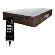 Colchão Magnético King C/ Controle Massageador 2 Travesseiro Cor Marrom Foto mini 1