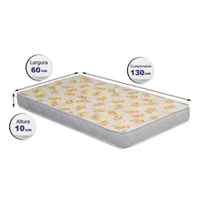 Colchão mini cama de espuma D20 68x148x12cm Safe Cama inBox Foto mini  2
