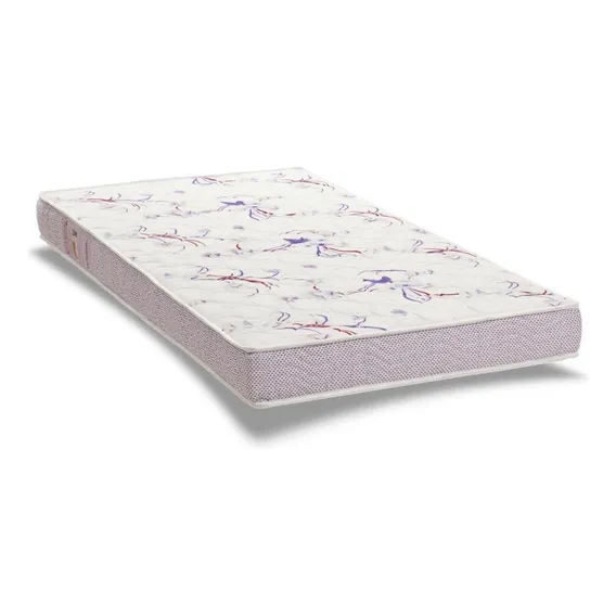 Colchão Ortobom Physical Resistente Solteiro 78 Cor Branco/lilás Foto 1