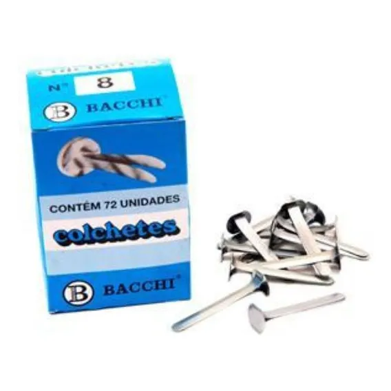 Colchete Nº 08 Com 72 Unidades Bacchi Foto 1