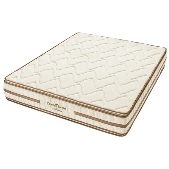 Colchão Casal Espuma D45 Americanflex Clinoflex Bambu 138x188x28cm Cor Bege Foto 1