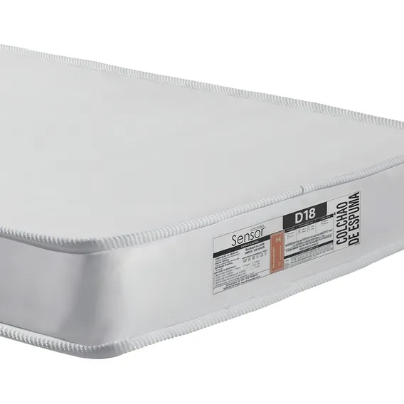 Colchão Infantil Antialérgico Mini Cama 68x148x12cm D18 Liso Foto 1