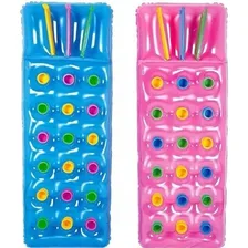 Colchão Inflável Lounge Porta Copo Bóia Belfix 98800 Rosa Foto mini 2