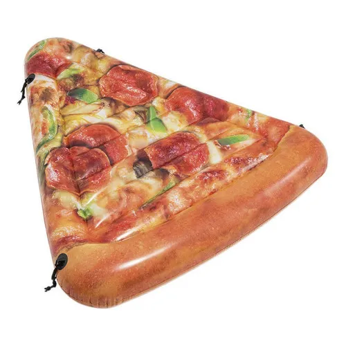 Colchão Inflável Pizza Intex Boia Piscina Pvc 175cm Foto 1