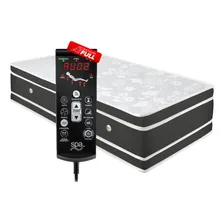 Colchão Magnético Infravermelho Bio Vibro Massagem Solteiro Cor Cinza Com Branco Foto mini 1