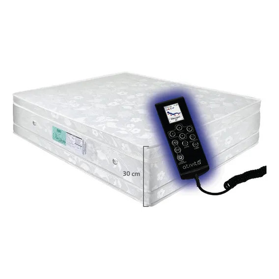 Colchão Magnético Queen Infravermelho Longo Pillow + Visco Cor Branco Foto 1
