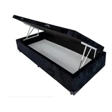 Colchão Magnético Solteiro D33 Ortopédico Massagem+baú+cabec Cor Cinza Foto mini 2