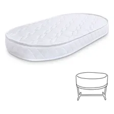 ColchĂŁo Oval MoisĂ©s Oval Berço Infantil BebĂȘ 138x68x10cm BF ColchĂ”es Foto mini 1