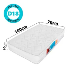 Colchão para Berço Desmontável Chiqueirinho Cercadinho 100x70x10cm Espuma D18 Antialérgico - BF Colchões Foto mini 3