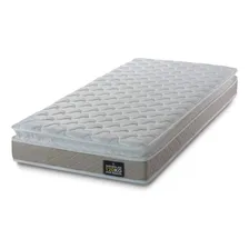 Colcho Solteiro De Espuma D33 Hellen Premium One Face Cor Bege/branco Foto mini 1