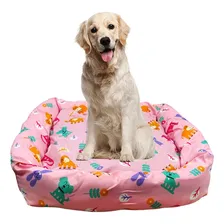 Colchonete Cama Caminha Pet Espuma Lavável G Rosa Estampada Foto mini 1