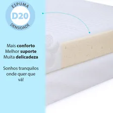 Colchonete Carrinho Moises De BebĂȘ Capa Em Malha Impermeavel BF ColchĂ”es Foto mini 3