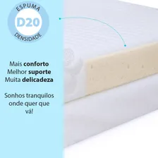 Colchonete Carrinho Moises De Bebê Capa Em Malha Impermeavel BF Colchões Foto mini  3