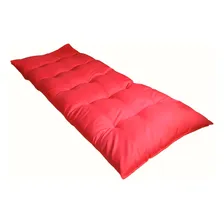 Colchonete Futon Macio Dobrável Sofá 60x170cm Vermelho Foto mini  3