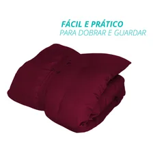 Colchonete Futon Macio Dobrável Sofá Pallet 60x170cm Vinho Foto mini 3