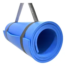 Colchonete Tapete Yoga Pilates Ginastica Exercicios Fitnes Cor Azul Foto mini 3