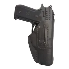Coldre Couro Velado Tático Pt100 Md6 Md7 Pt1911 Colt Destro Foto mini 1