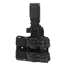 Coldre Glock G17 G19 G22 G23 Tático Ostensivo Perna / Destro Cor Preto Foto mini 4