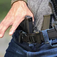 Coldre Invictus Kydex Velado Saque Glock G17 G19 Sidecar Destro Foto mini 2